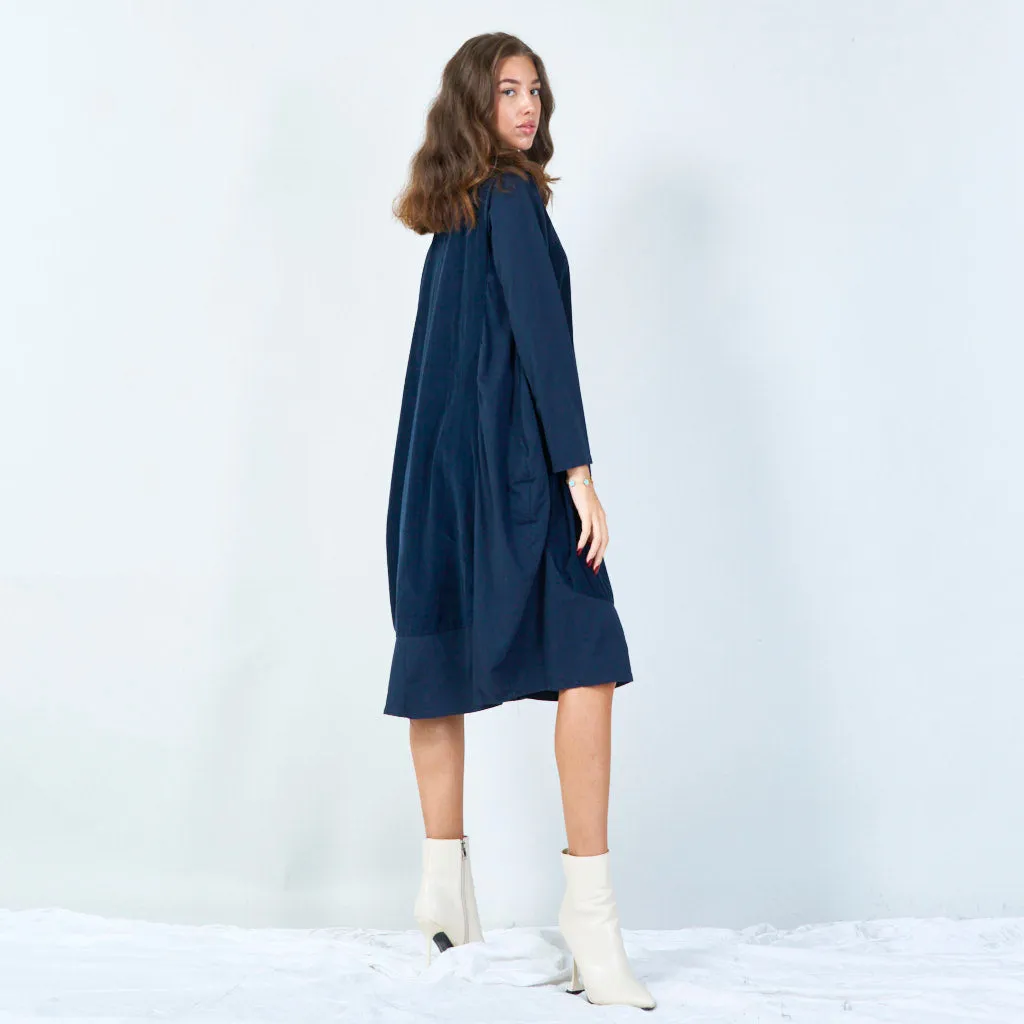 Cozy oversized draped hoodie dress wholesale