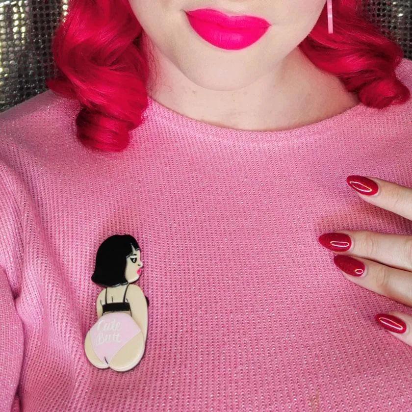 Cute Butt Club Brooch