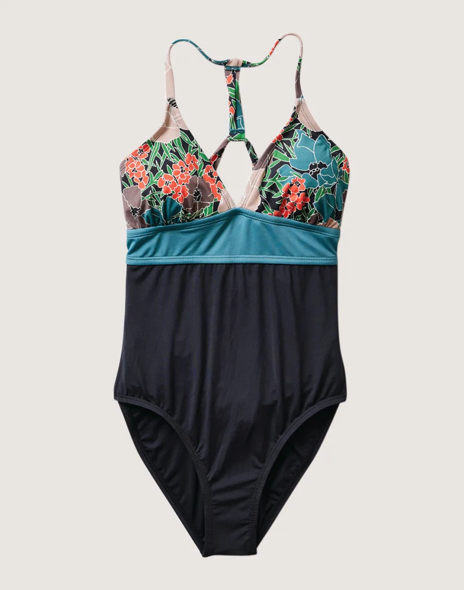Dahlia One Piece: Jardin w. Black - FINAL SALE