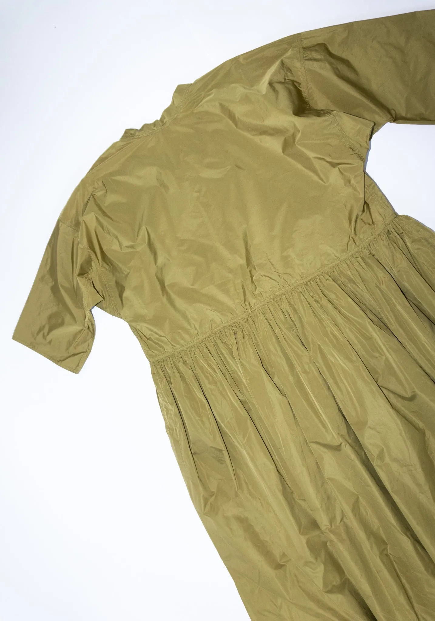 Delos Drop Waist Dress in Olive Oil