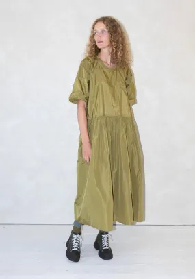 Delos Drop Waist Dress in Olive Oil