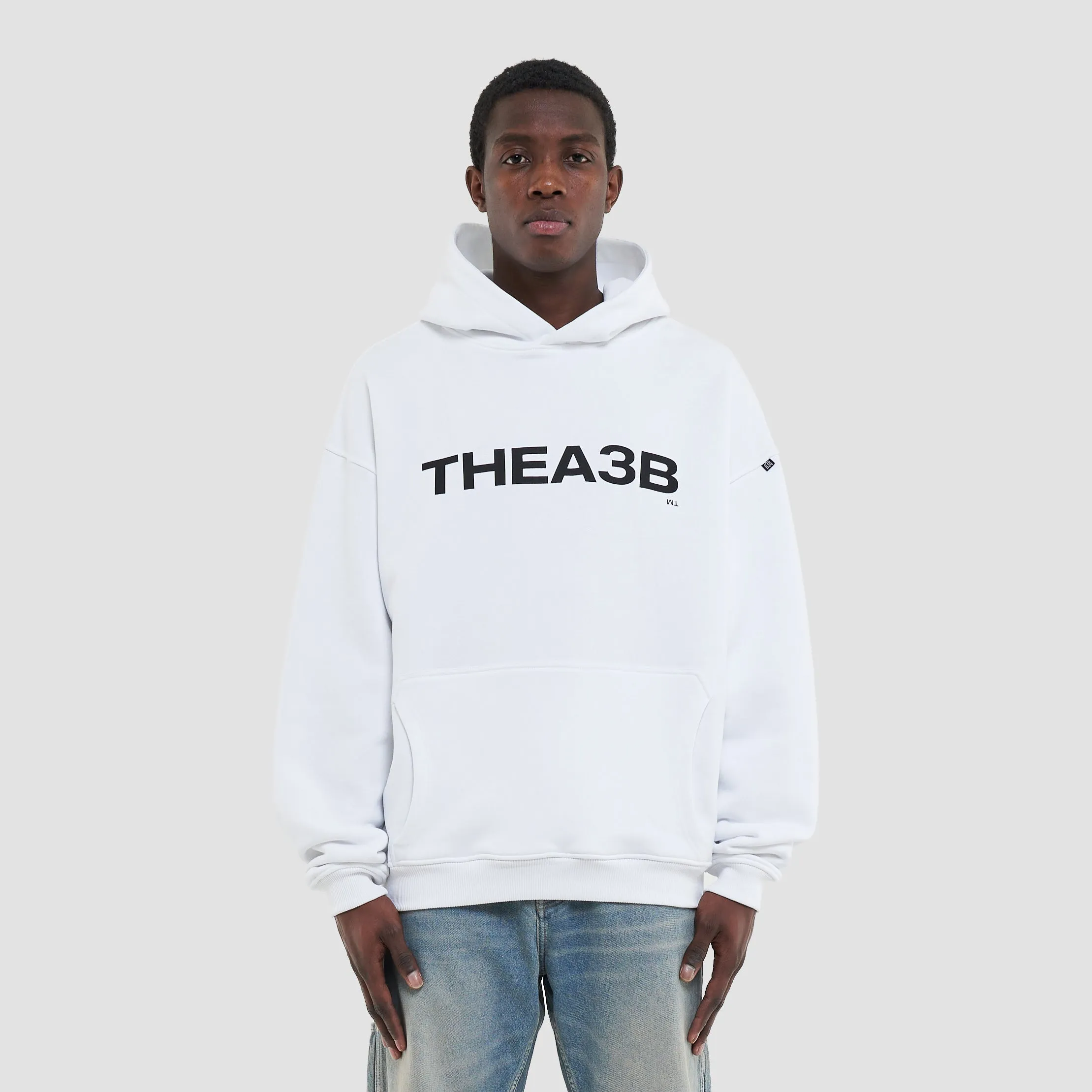 ESSENCE LOGO HOODIE - WHITE