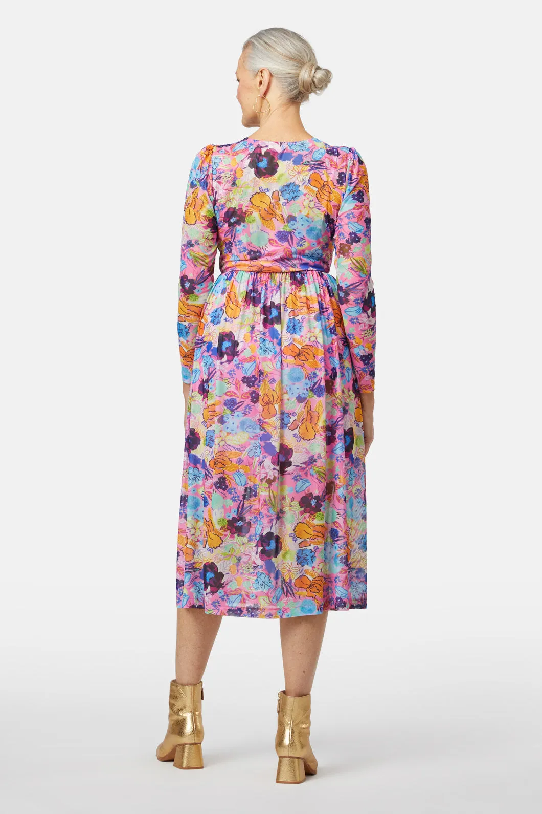 Flora Rosa Mesh Dress