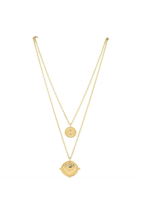 Gigi Double Coin Necklace