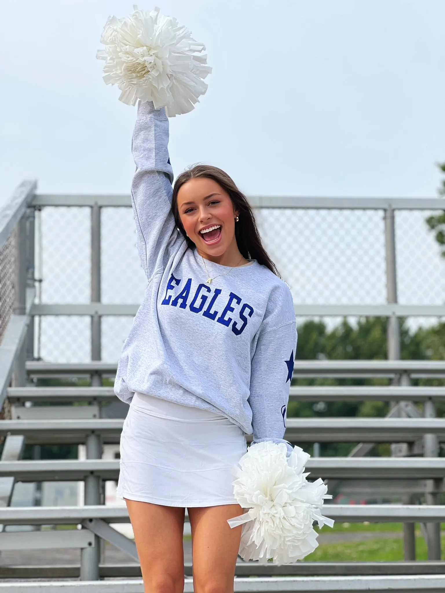 High School Glitter Sweatshirt- Eagles