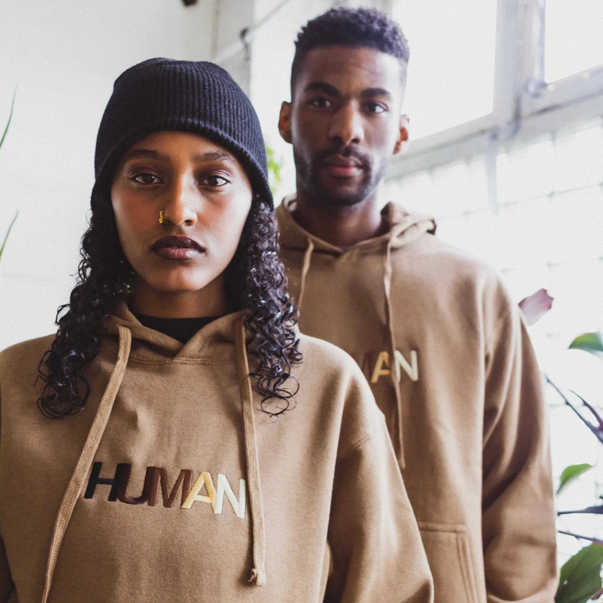 Human Embroidered Hoodie