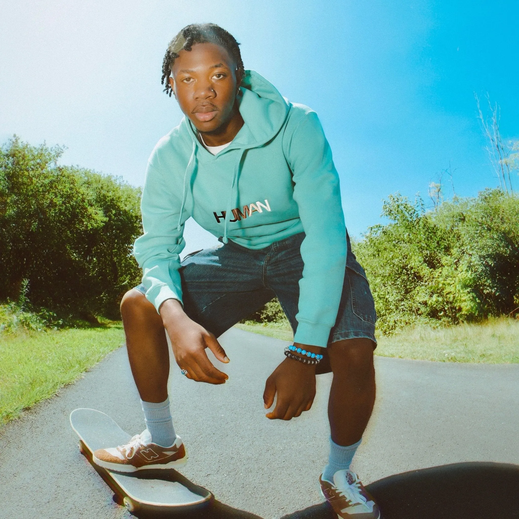 Human Embroidered Hoodie
