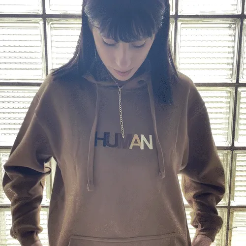 Human Embroidered Hoodie