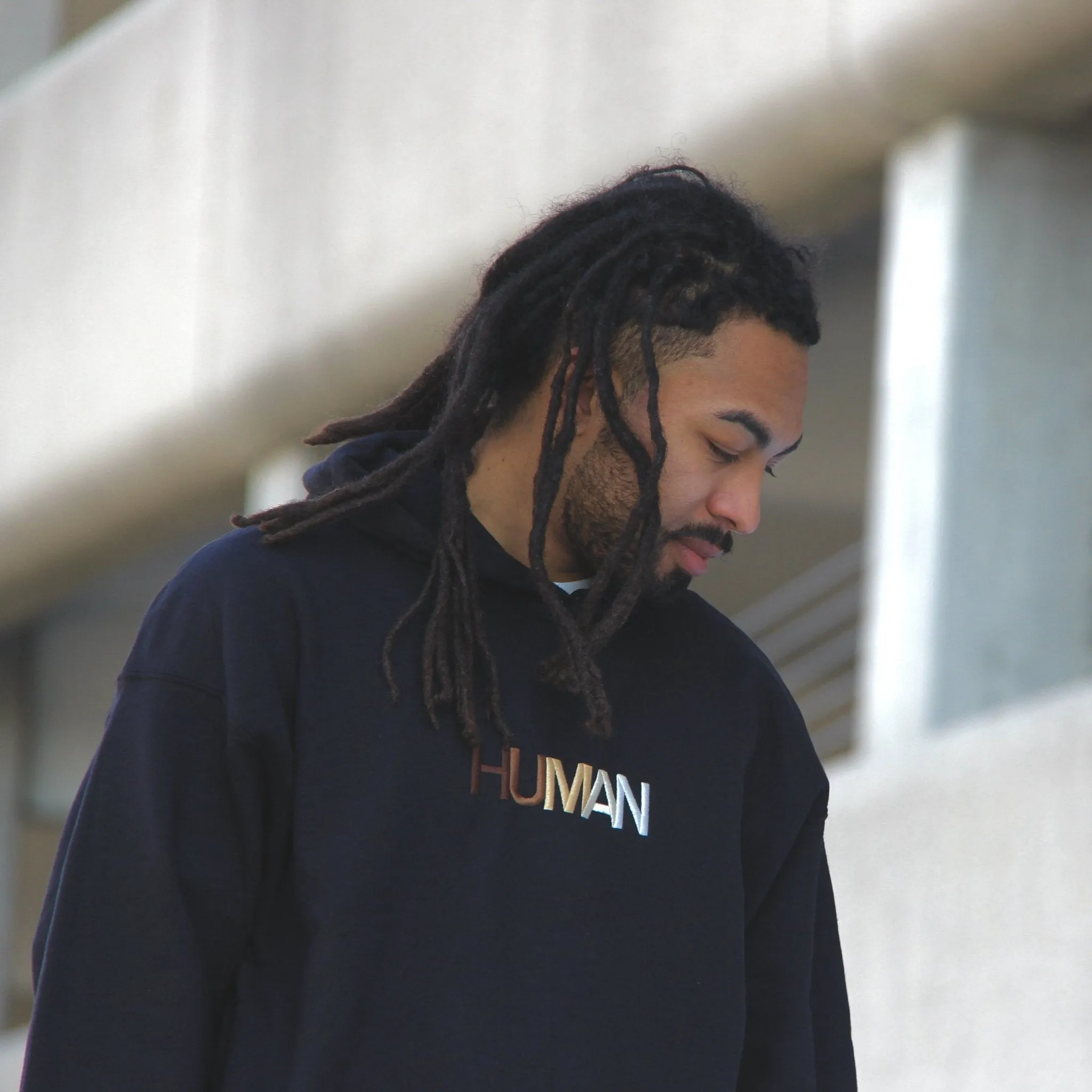 Human Embroidered Hoodie