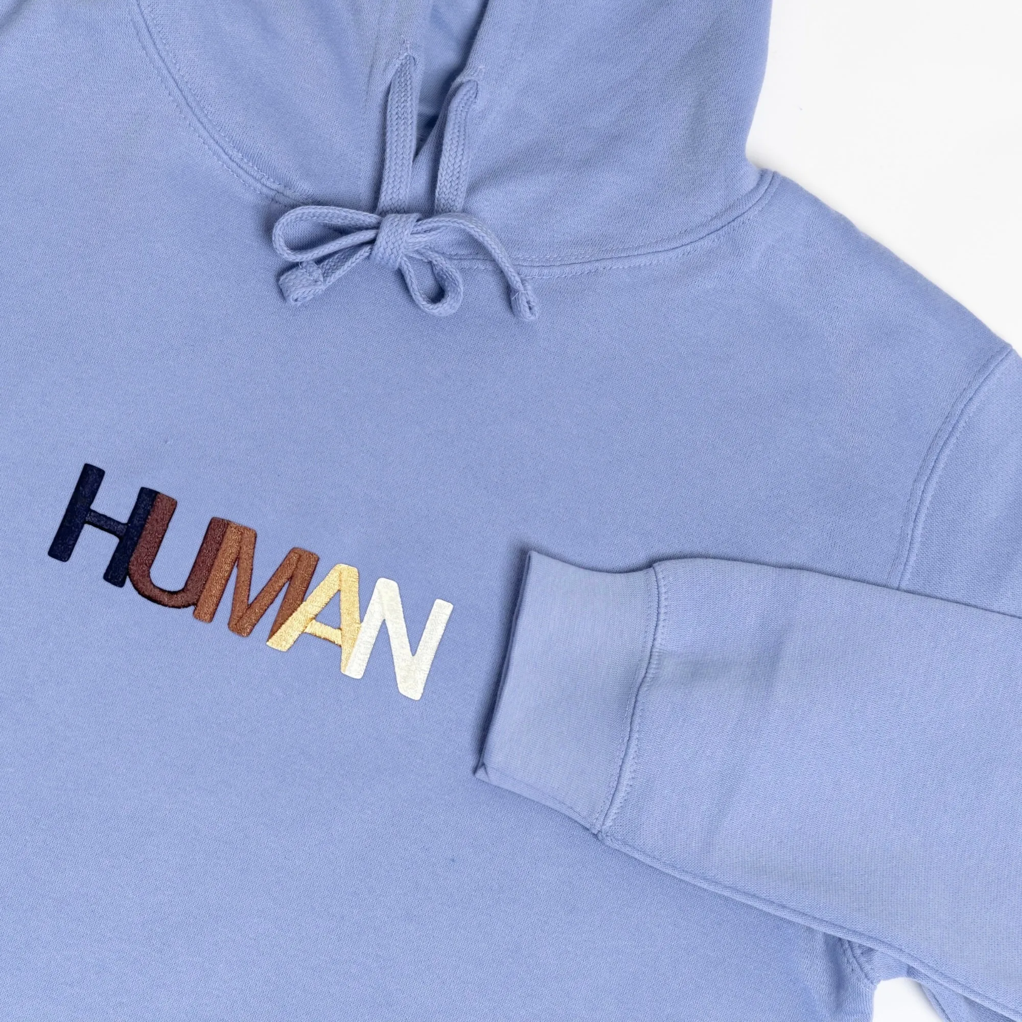 Human Embroidered Hoodie