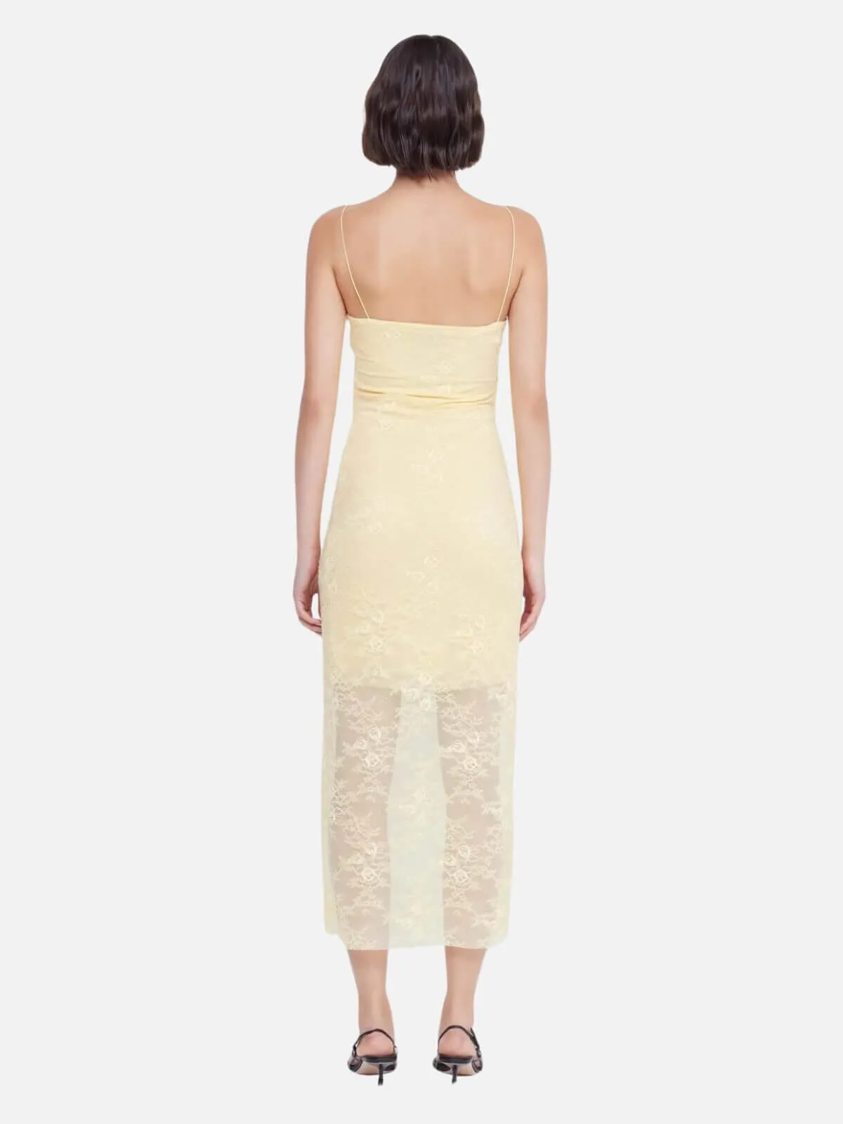 Juliette Column Midi Dress - Butter Yellow