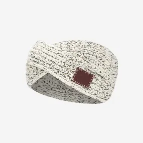 Kids Black Speckled Criss-Cross Knit Headband