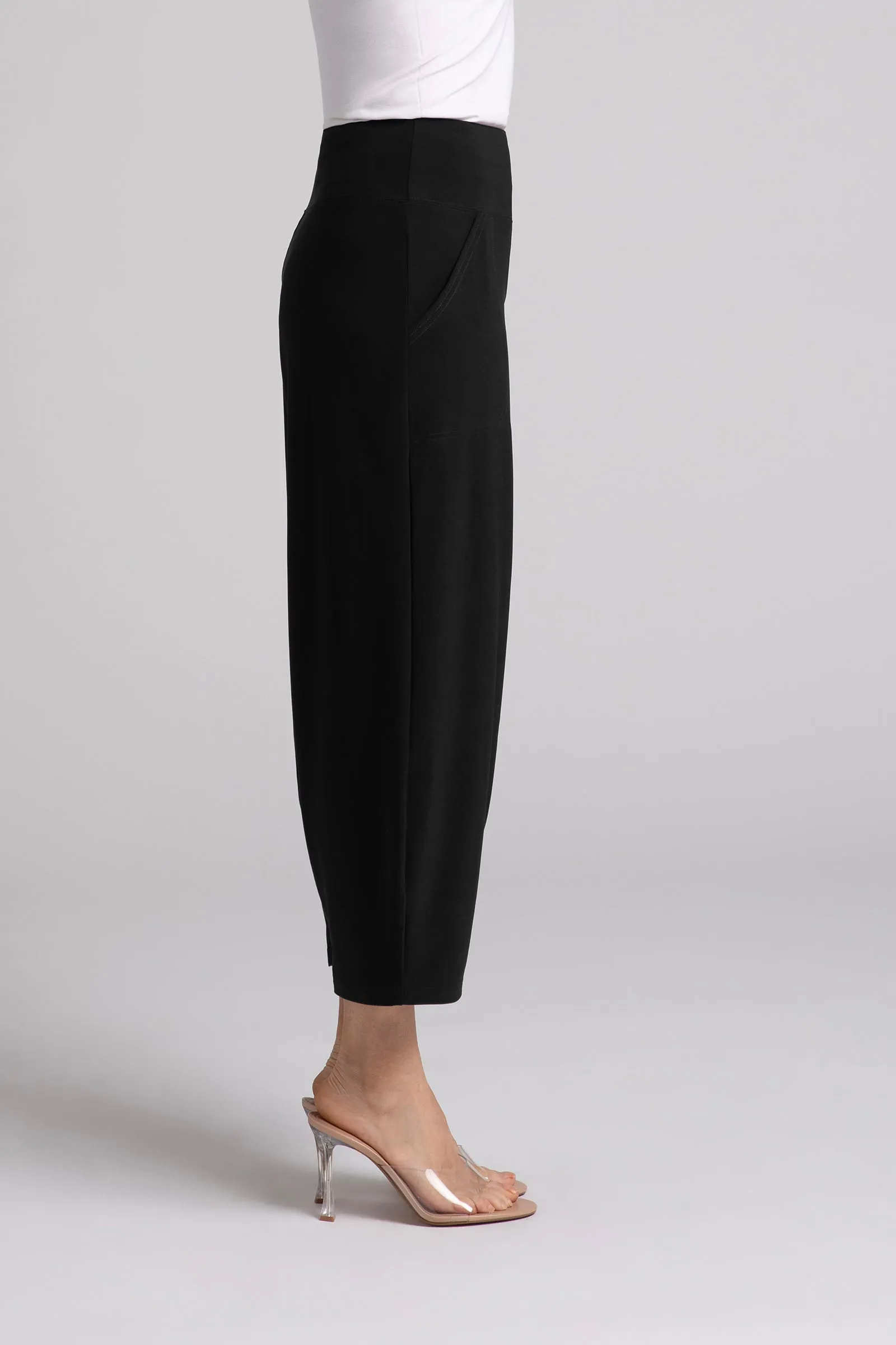 Narrow Lantern Pant Plus | Black