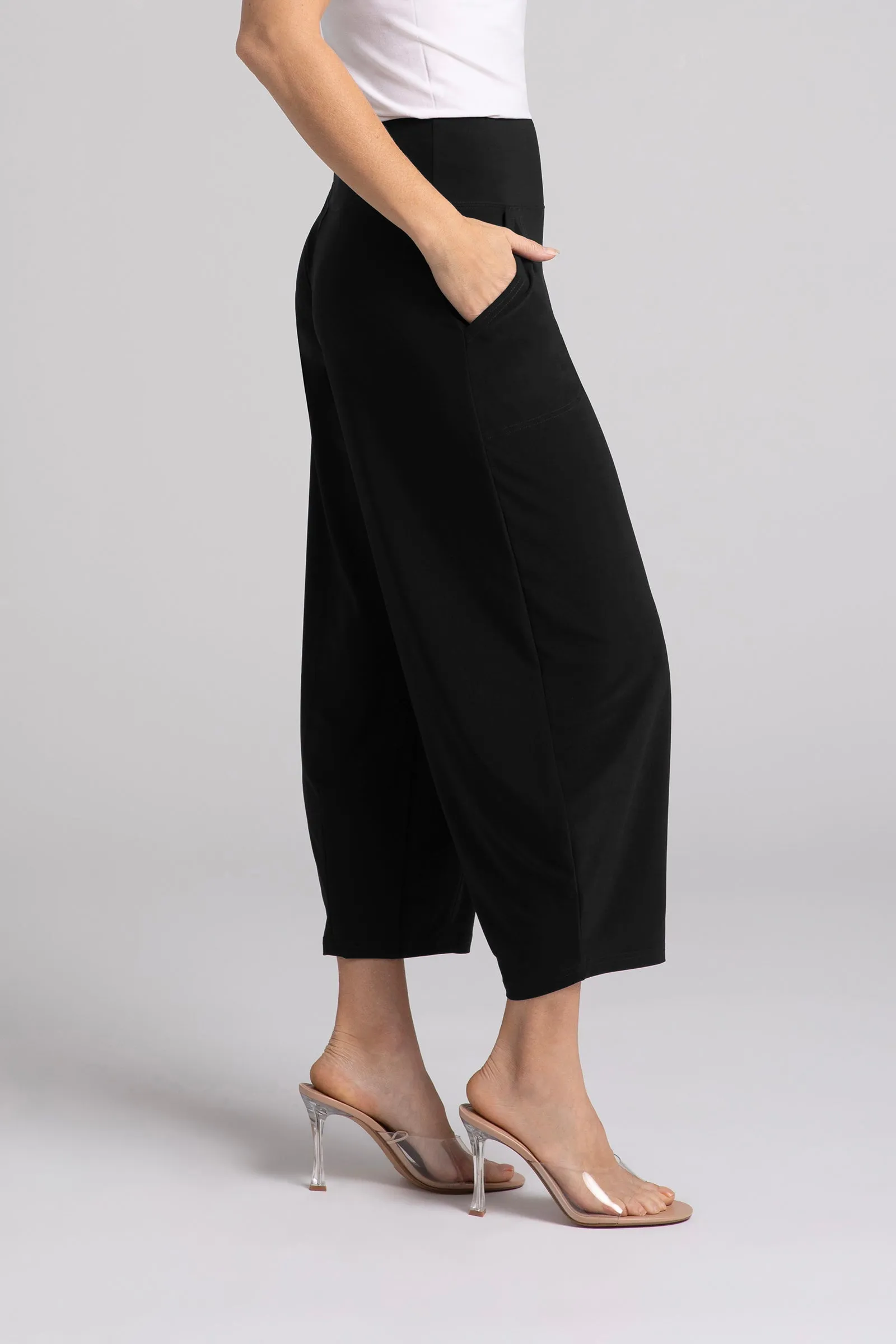 Narrow Lantern Pant Plus | Black