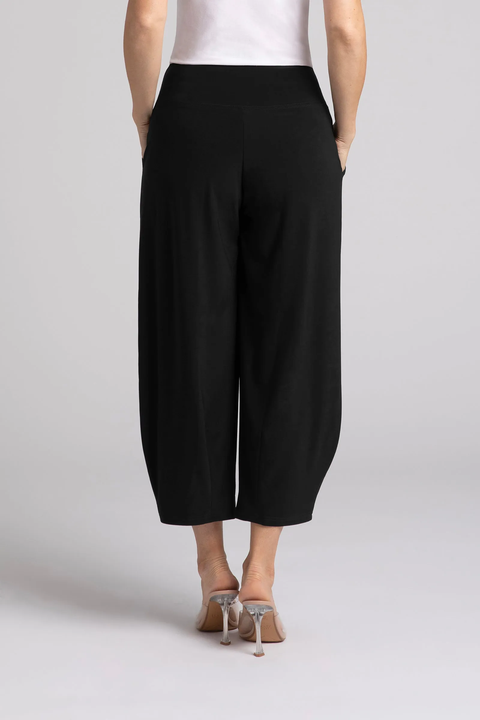 Narrow Lantern Pant Plus | Black