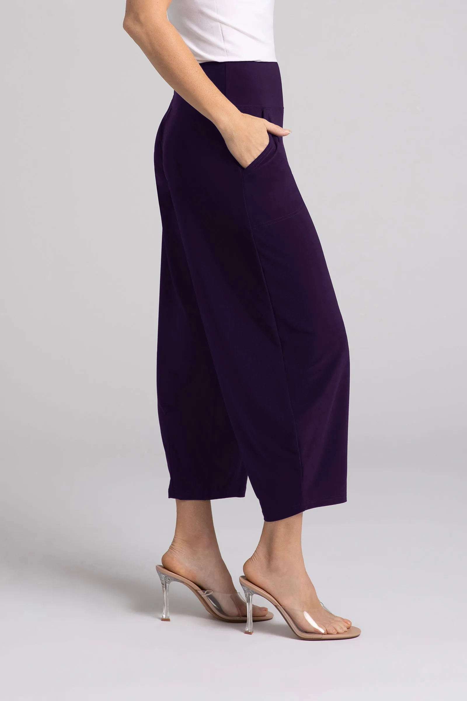 Narrow Lantern Pant Plus | Blackberry