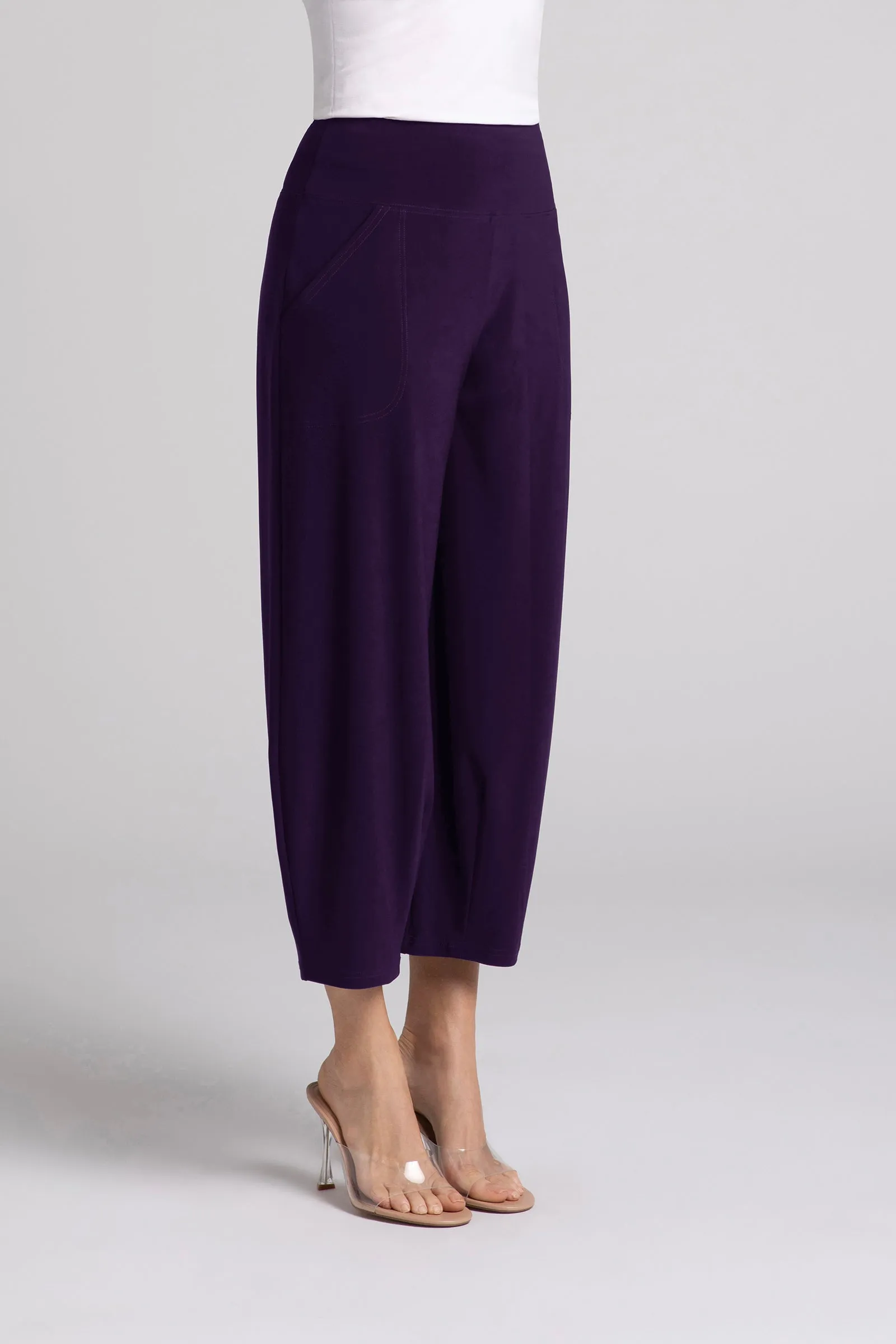 Narrow Lantern Pant Plus | Blackberry