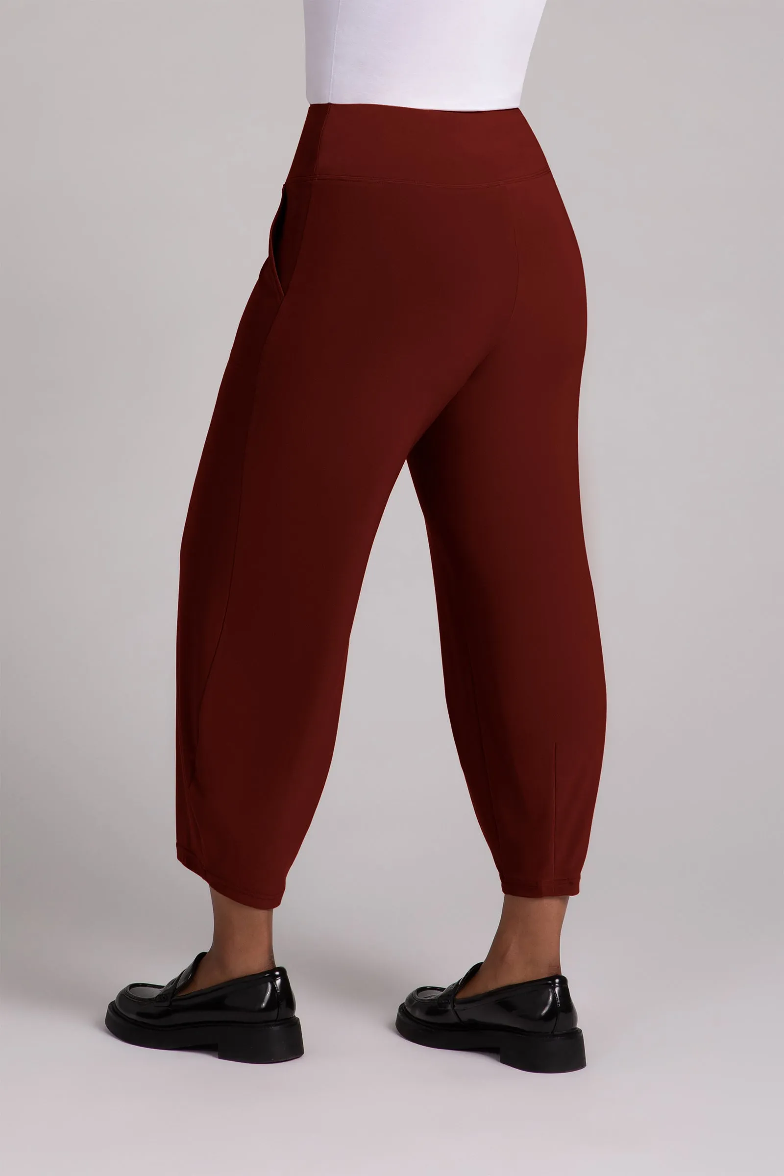 Narrow Lantern Pant Plus | Rust