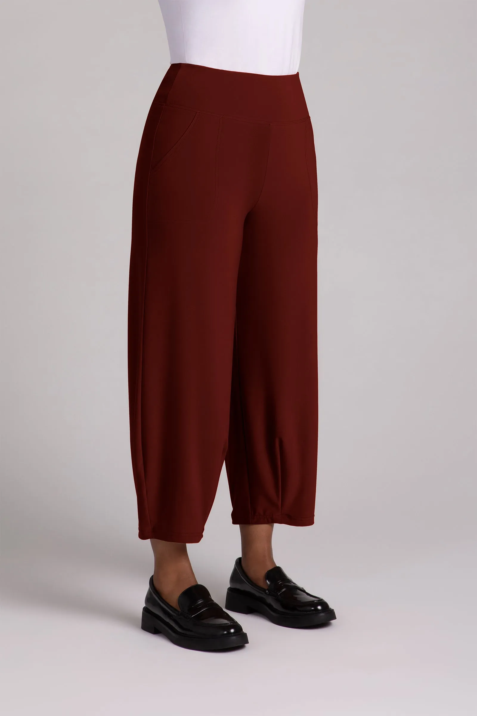 Narrow Lantern Pant Plus | Rust