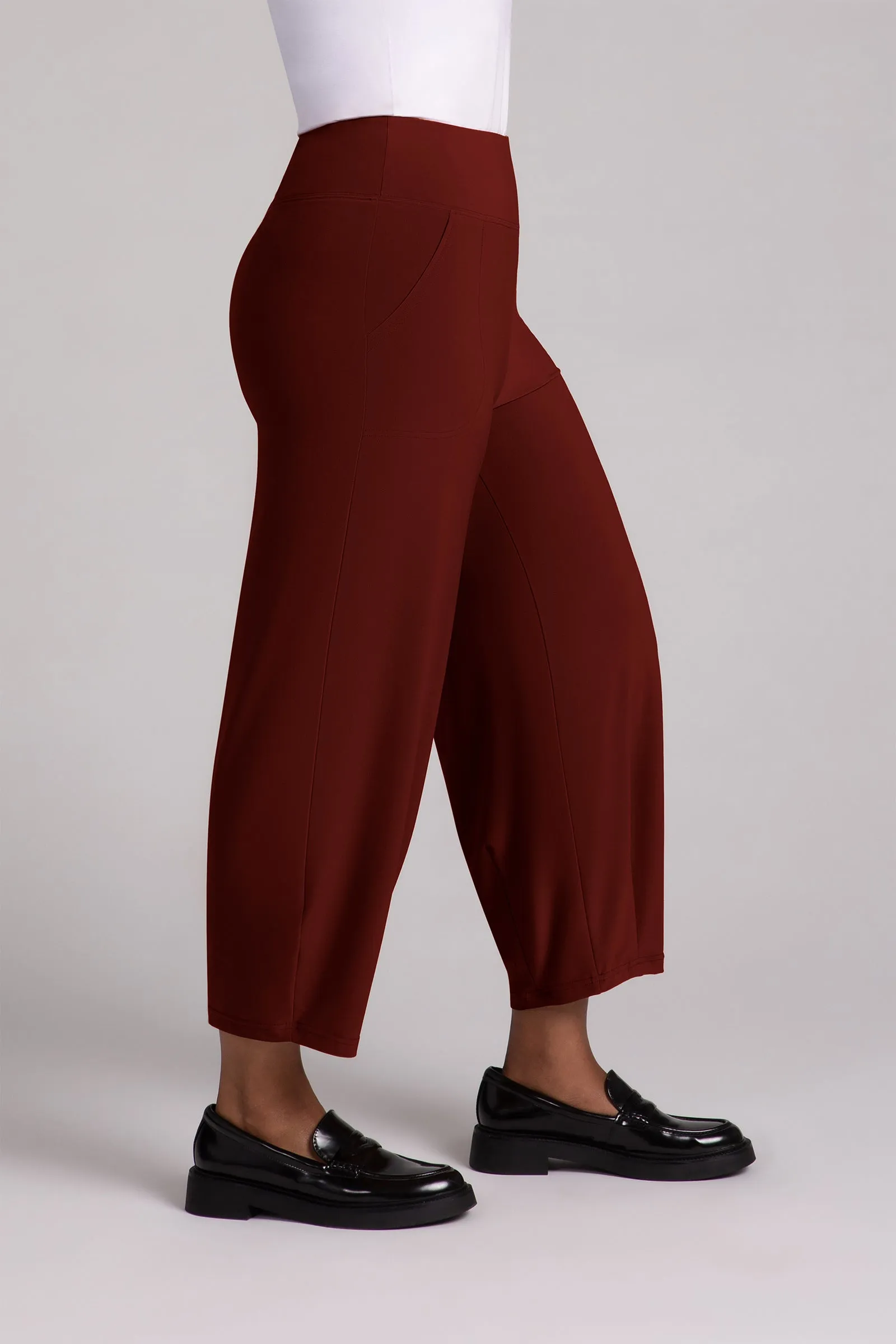 Narrow Lantern Pant Plus | Rust