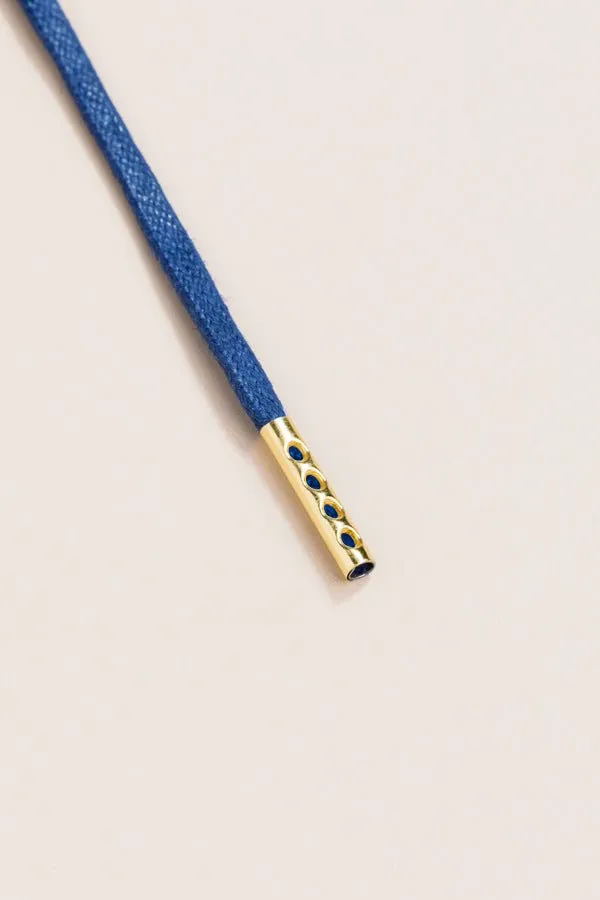 Navy | 4 mm Round Waxed Shoelaces