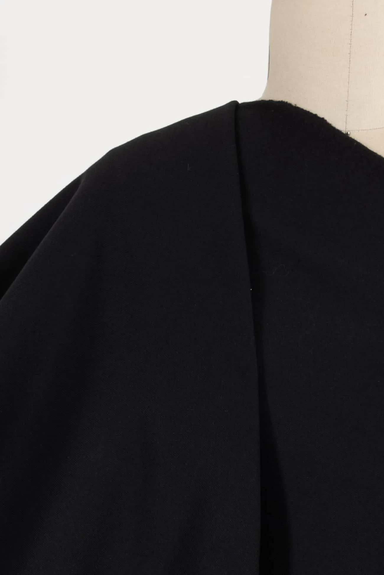 Obsidian Japanese Cotton French Terry Knit (2 units) 1 yard