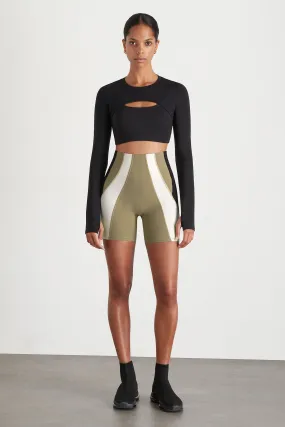 Panelled Bike Short 615