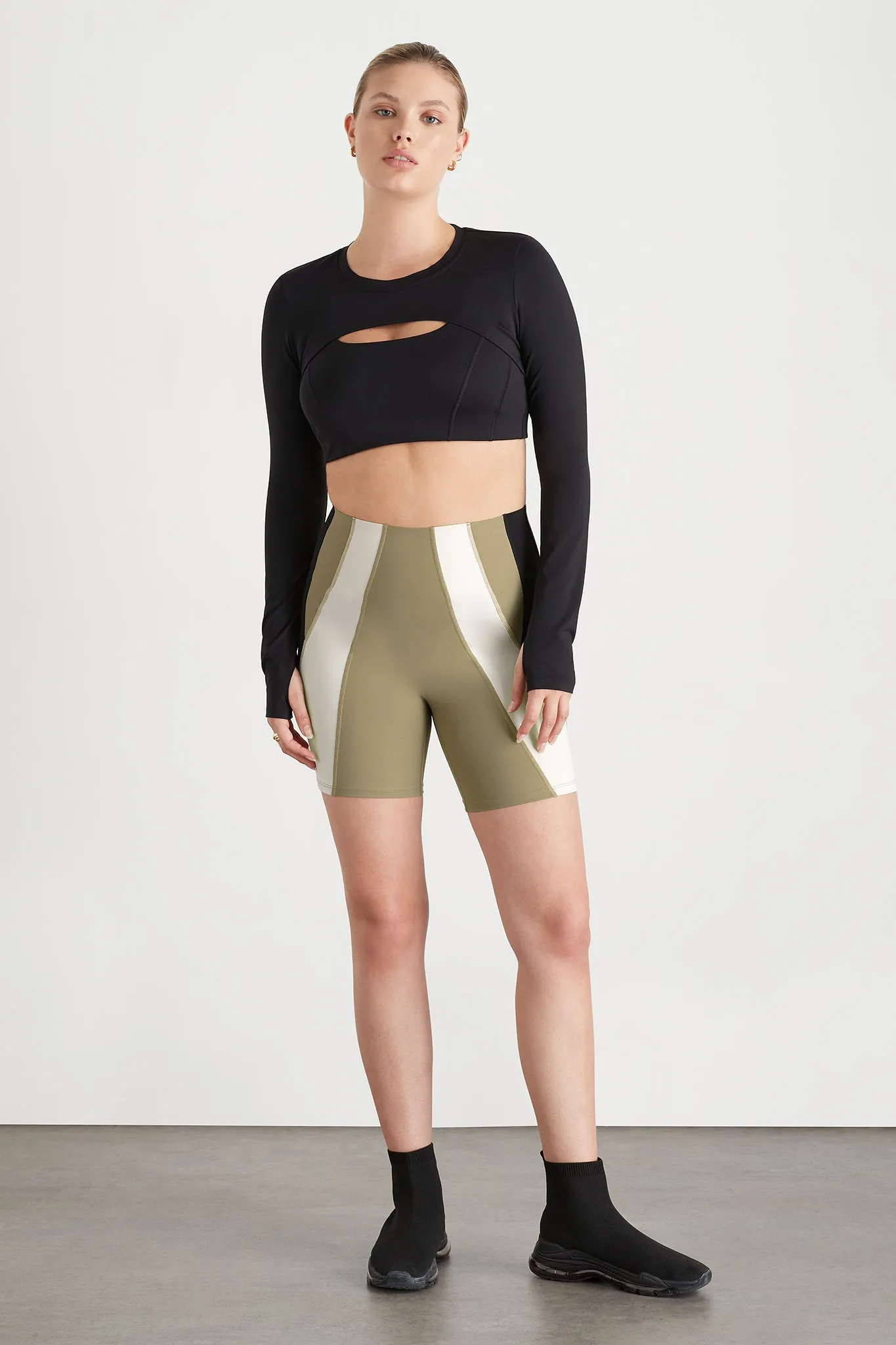 Panelled Bike Short 615