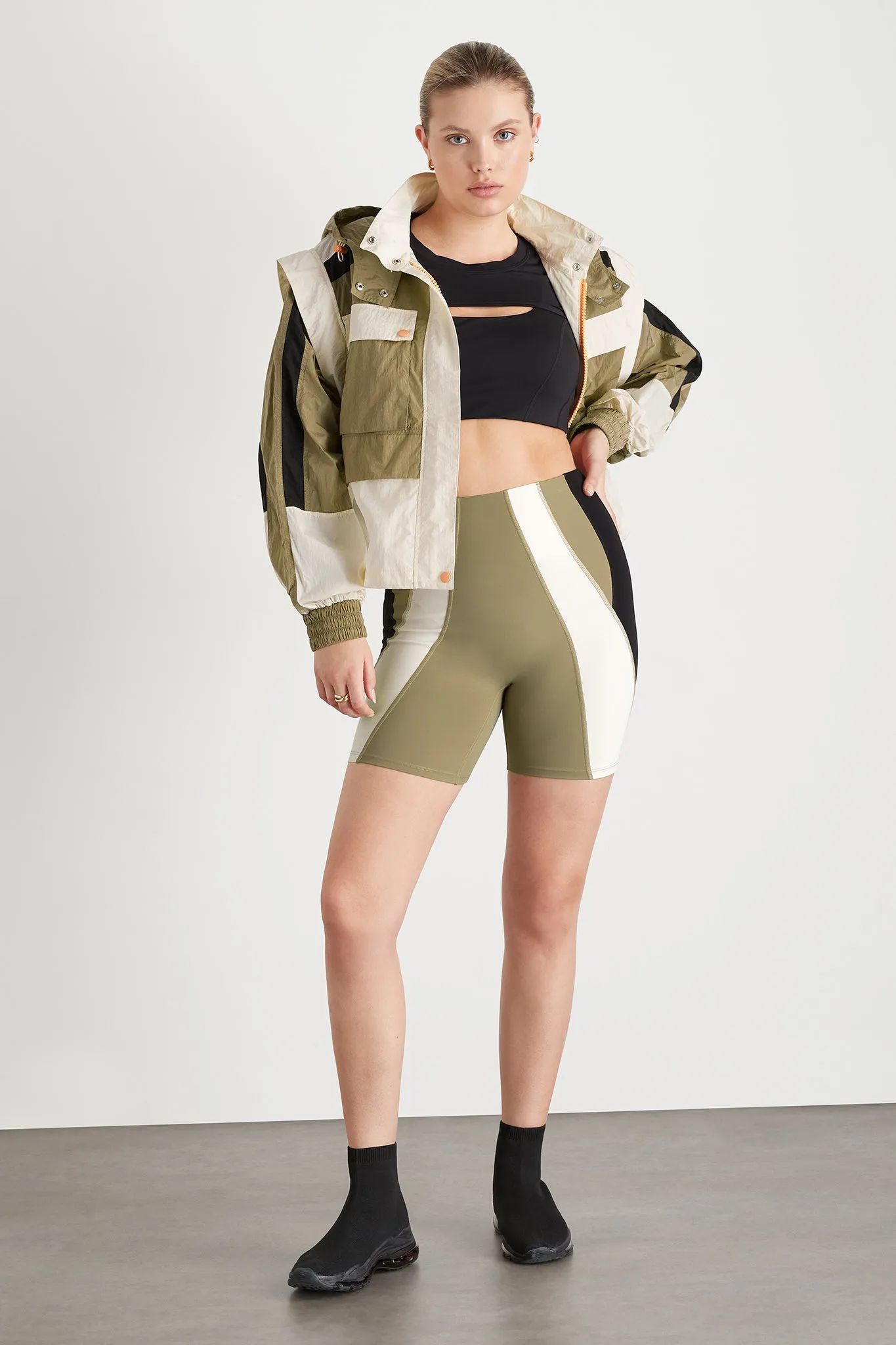 Panelled Bike Short 615