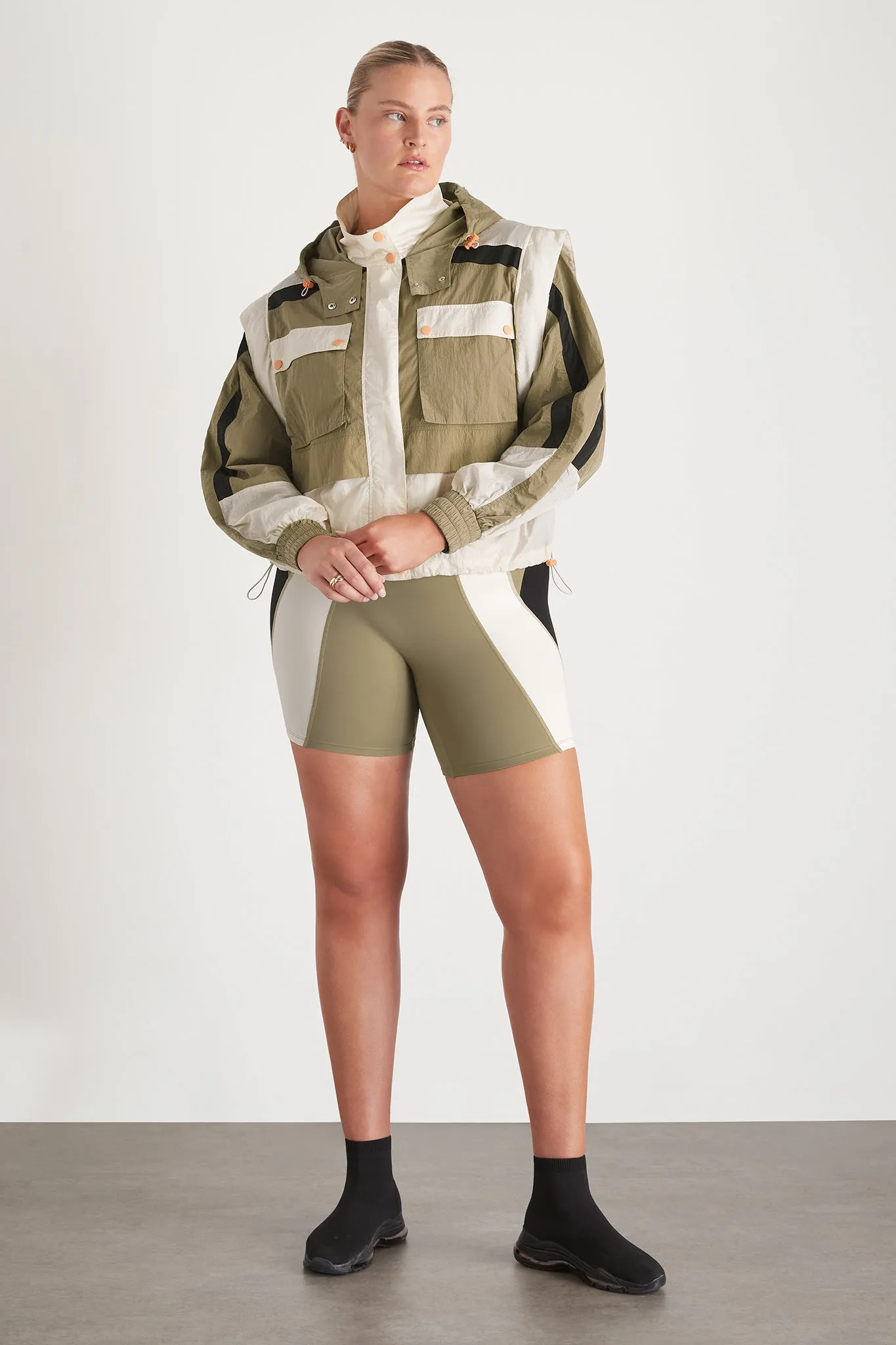 Panelled Bike Short 615