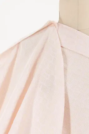 Powder Puff Pink French Jacquard Woven (1 ½ yards)