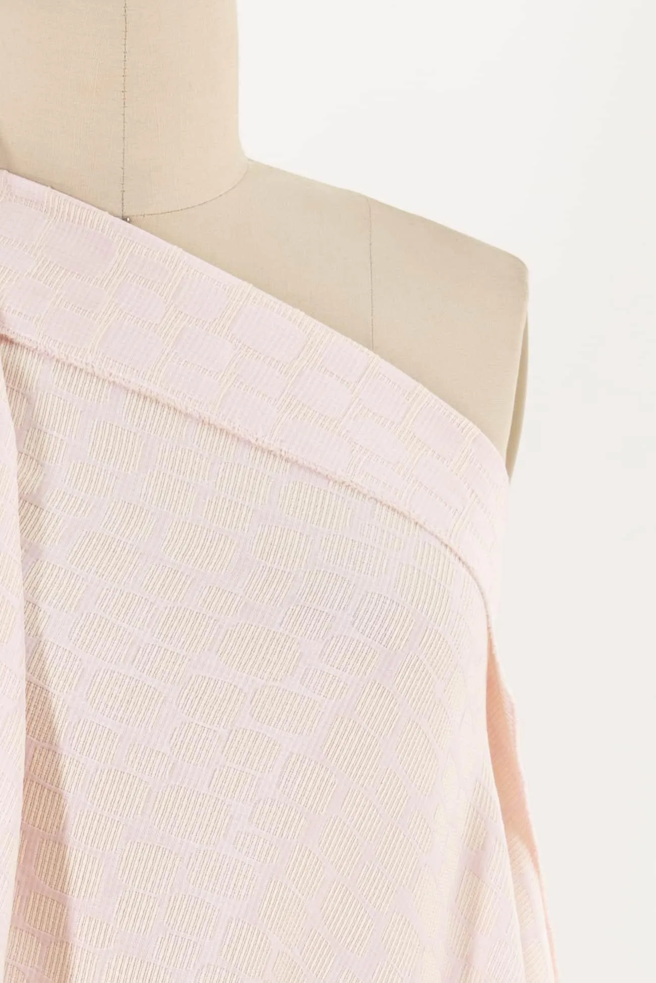 Powder Puff Pink French Jacquard Woven (1 ½ yards)