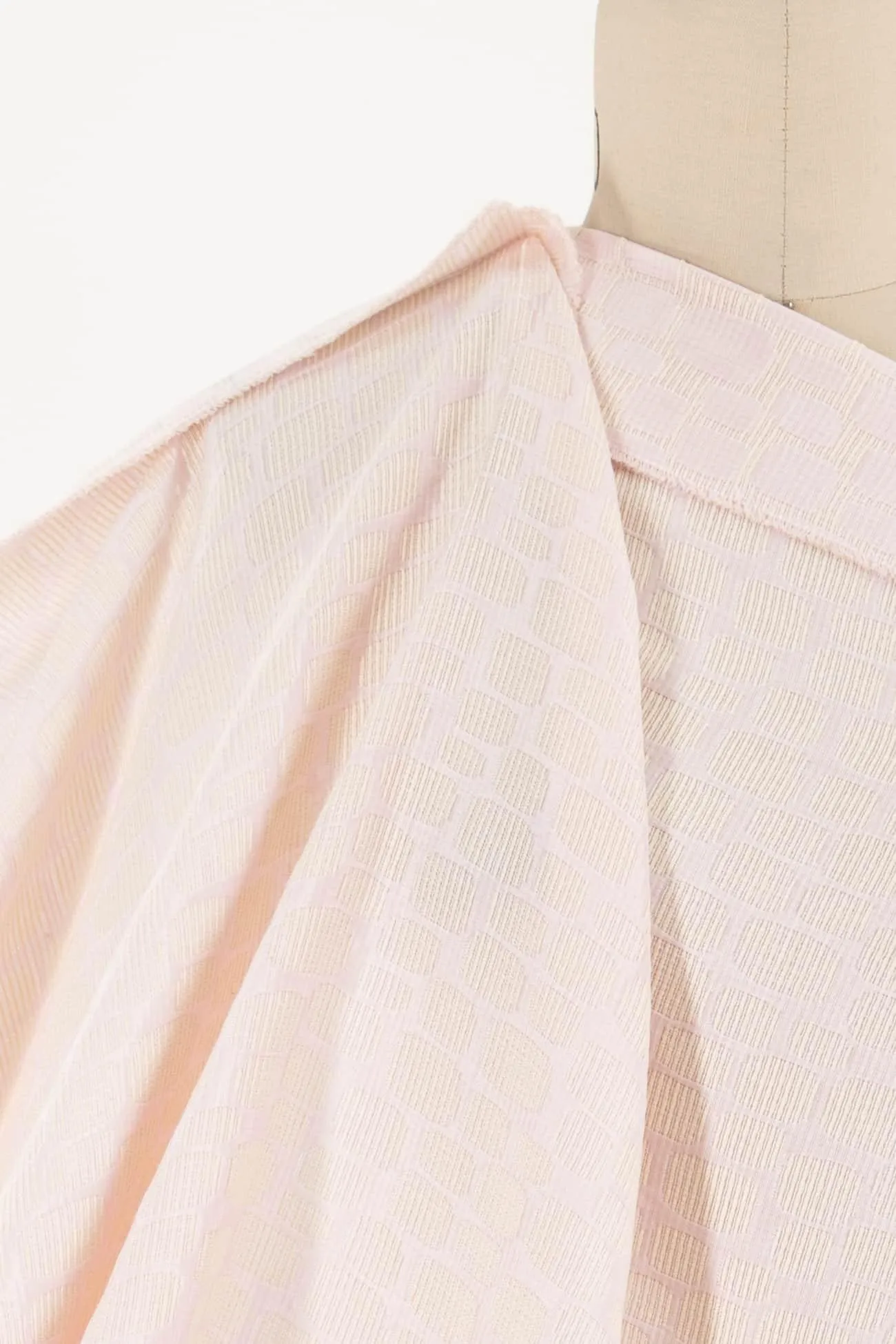 Powder Puff Pink French Jacquard Woven (1 ½ yards)