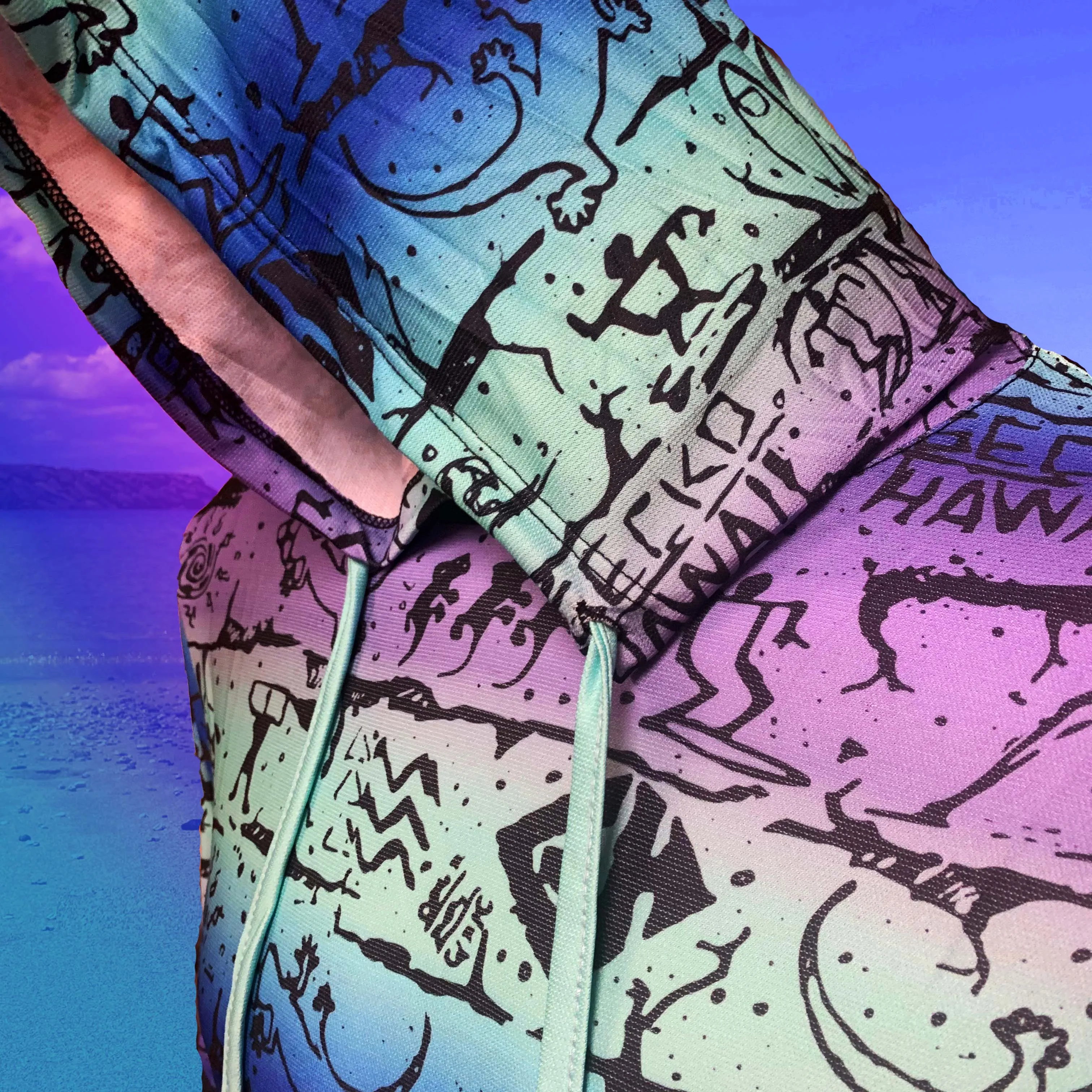 Purple & Mint Sun Shirt