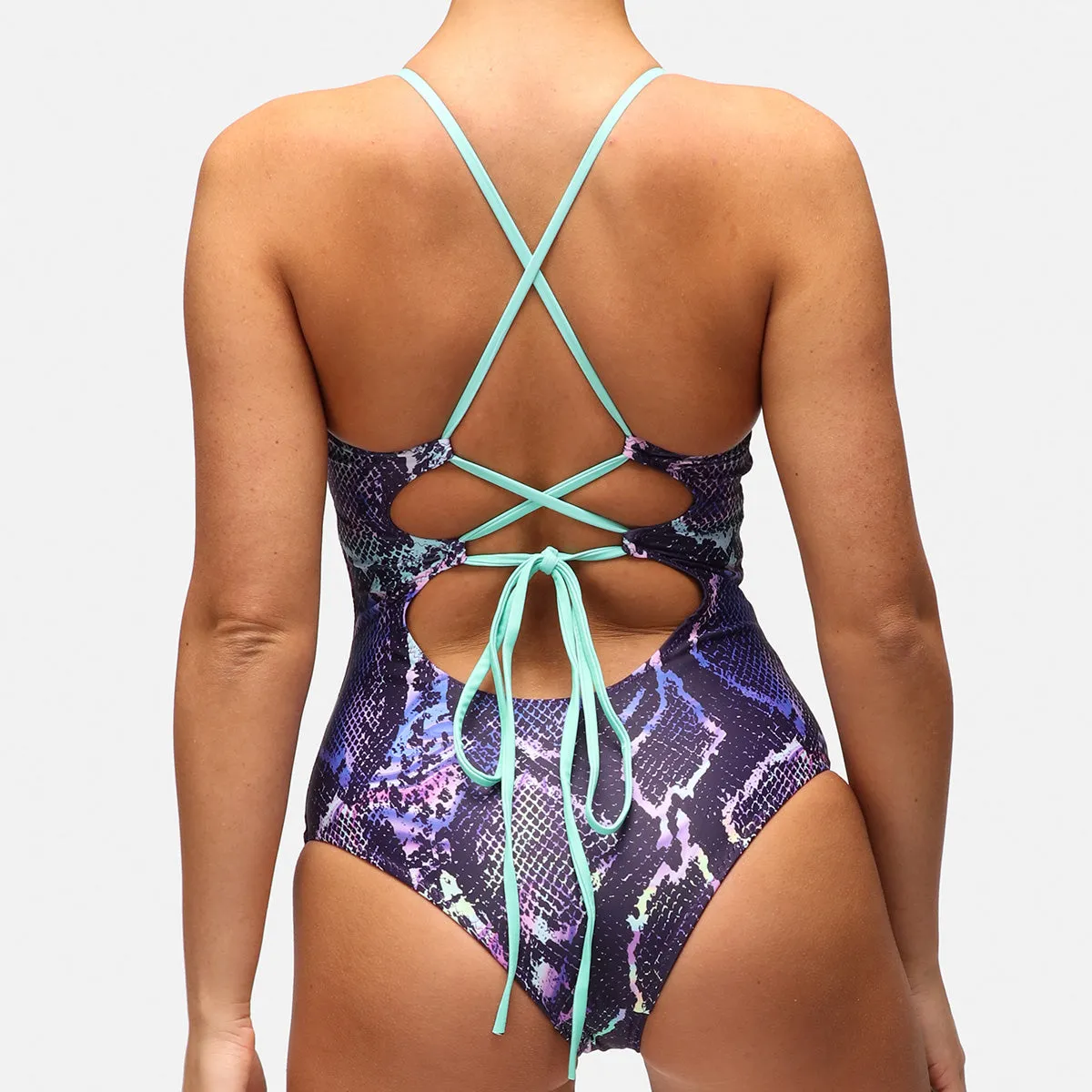 Purple Viper Crossover Swimsuit