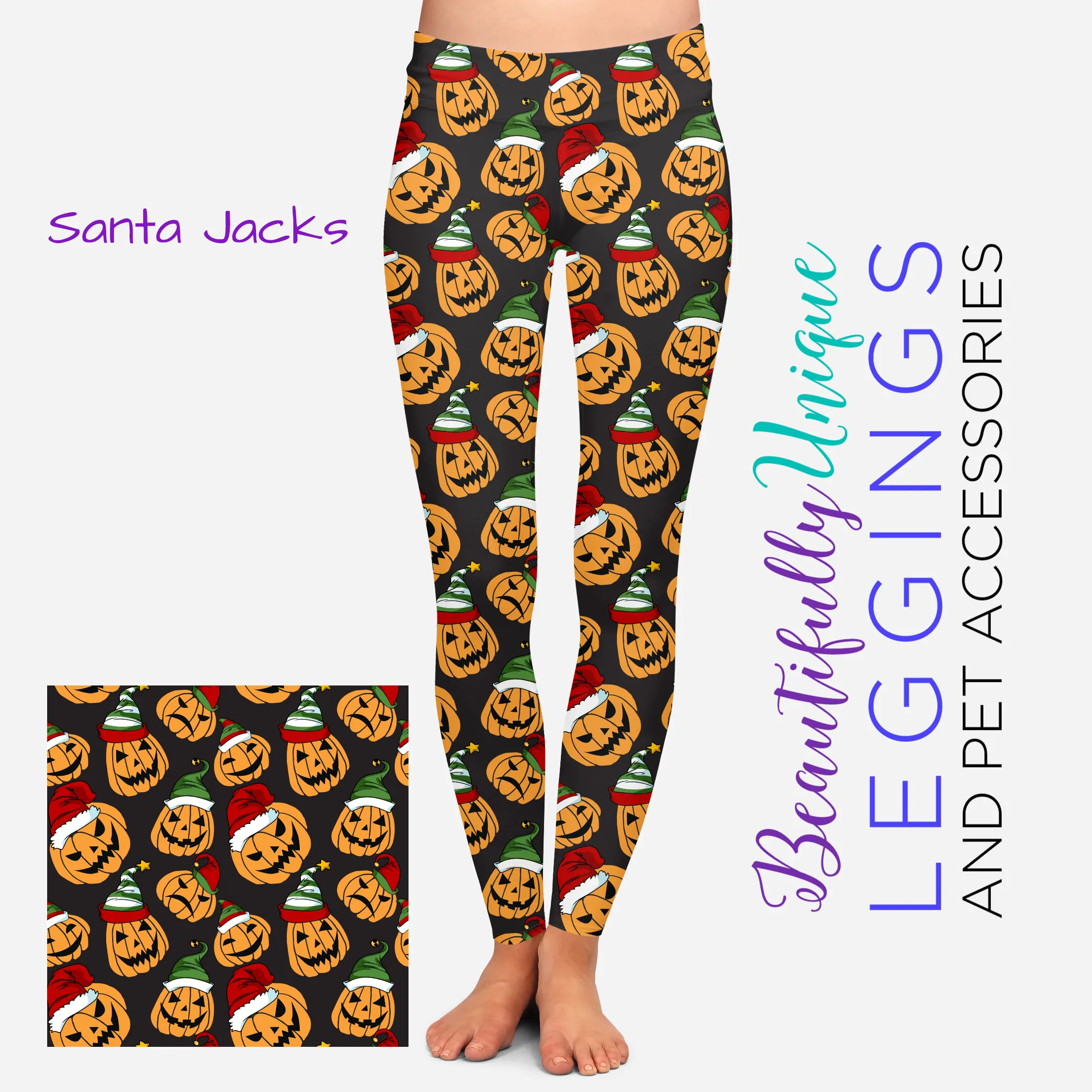 Santa Jacks (Exclusive) - High-quality Handcrafted Vibrant Leggings