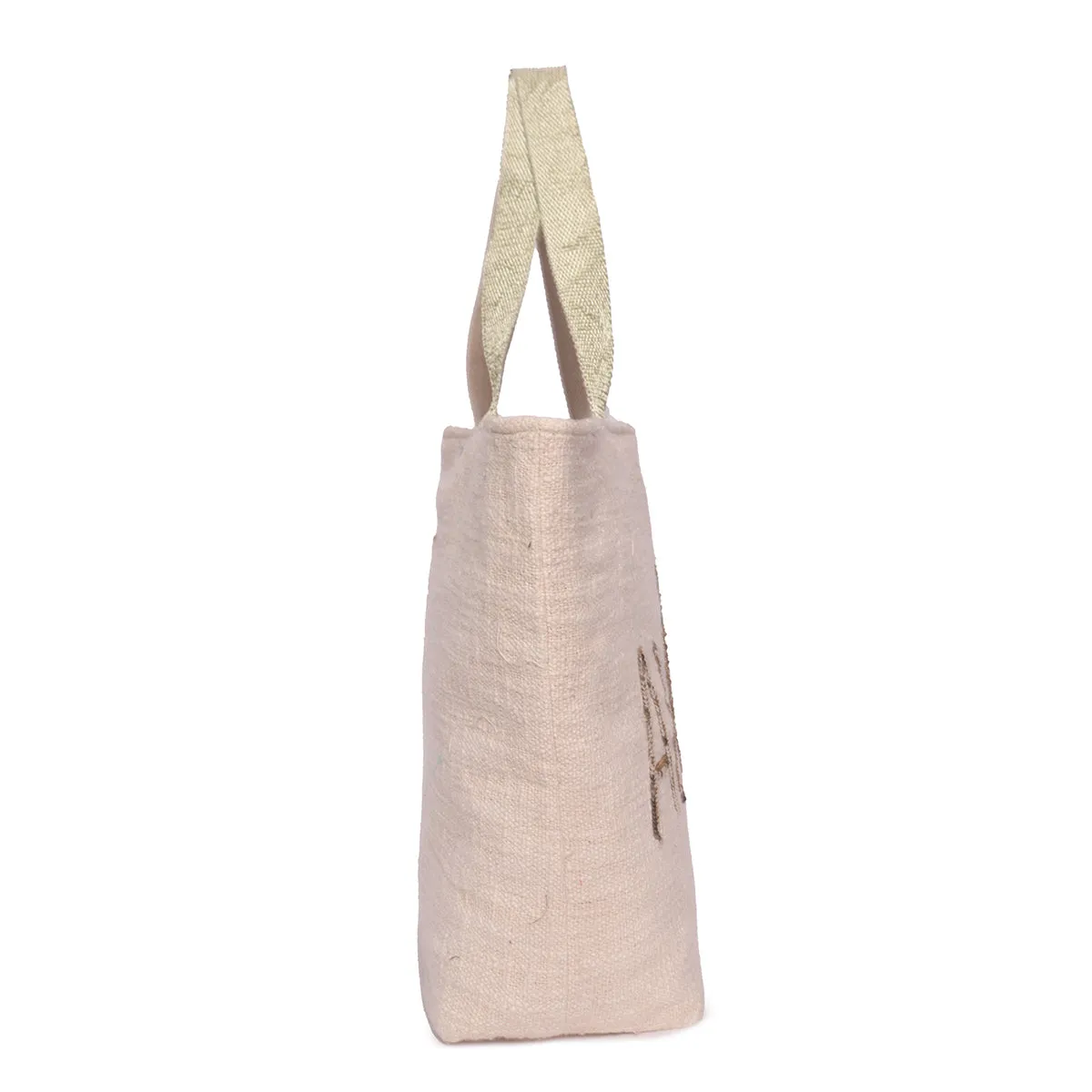 Sequin Embroidery Cotton Dhurry Shopper Bag