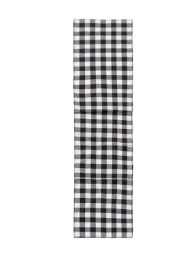 Shiraleah Gina Check Table Runner, Black - FINAL SALE ONLY