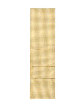 Shiraleah Gina Check Table Runner, Yellow - FINAL SALE ONLY