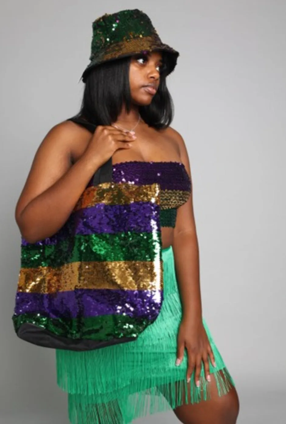 The Mardi gras large tote bag
