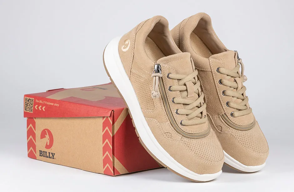 Women's Tan Suede BILLY Comfort Joggers