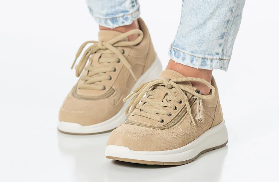 Women's Tan Suede BILLY Comfort Joggers